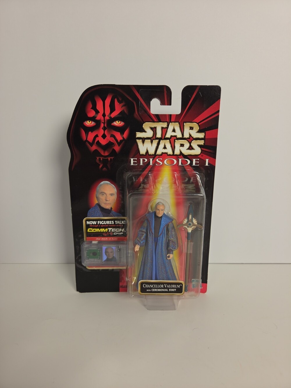 Hasbro Star Wars Chancellor Valorum With Ceremonial Staff Action Figure 1998